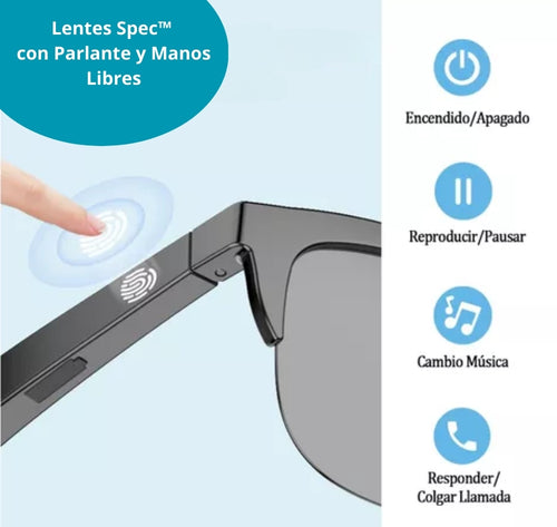 Lentes Spec™- Con Parlante Y Manos Libres